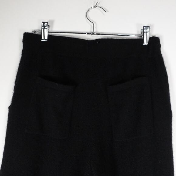 GUC Quince Women’s Black Mongolian Cashmere Straight Leg Pants Size Medium 3310 - Picture 7 of 10
